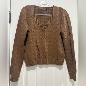 Brandy Melville Tan Knit Sweater